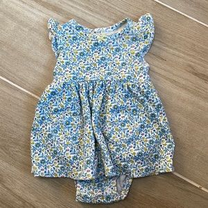 Flower dress onesie